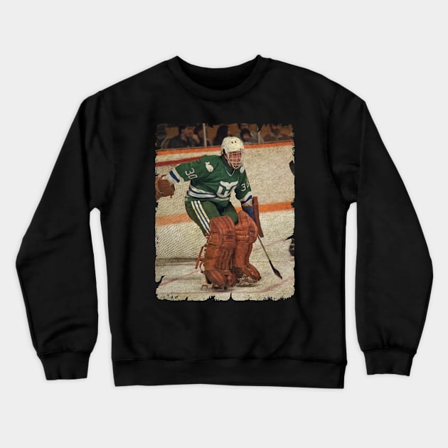 Greg Millen, 1981 in Hartford Whalers (219 GP) Crewneck Sweatshirt by Momogi Project